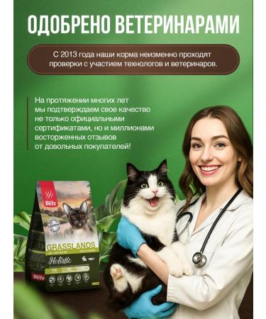 BLITZ Dry food for cats rabbit and fish 1.5 kg - Buy Online on GoSupps.com