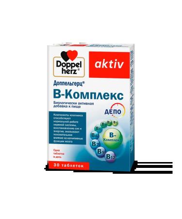 Doppelgerz Asset B-complex tablets weighing 315 mg 30 pcs