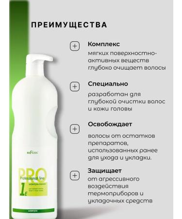 Belita Shampoo Piling for deep cleaning of hair and scalp of a liter ... - Buy Online on GoSupps.com