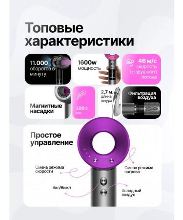 FanMax Feng for a professional hair with 5 nozzles and ionization