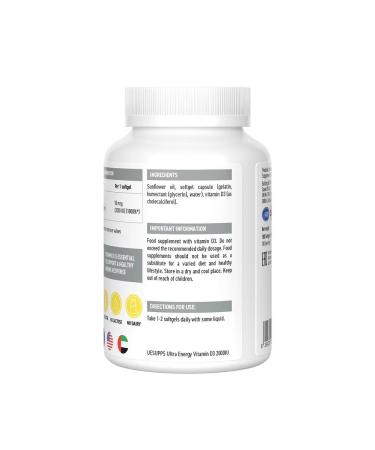 Ultrasups Vitamin D3 Vitamin D3 2000 MACH MASSA MASS ... - Buy Online on GoSupps.com