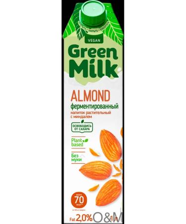 Barley-chickpea drink GREEN MILK Almond