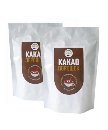 CocoEdge Cocoa powder fat -free natural 200 g 2 pcs