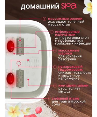 Foot bath with hydromassage and heating - Buy Online on GoSupps.com