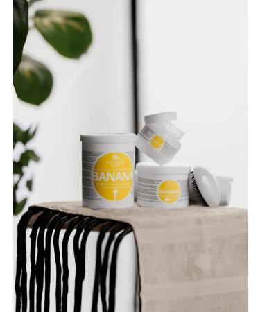 CosmetimaskLabs Set of hair mask 1 l. + Shampoo 1 l. Banana - Buy Online on GoSupps.com