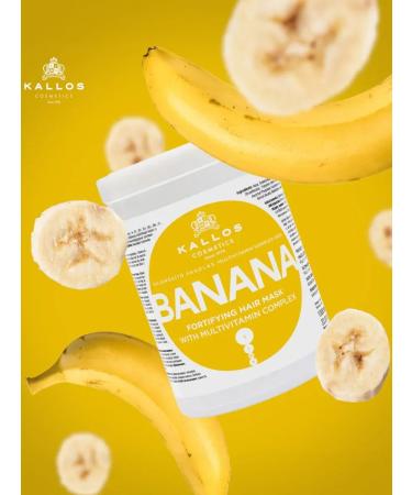 CosmetimaskLabs Set of hair mask 1 l. + Shampoo 1 l. Banana - Buy Online on GoSupps.com