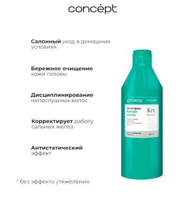 Concept Hair shampoo Keratin Works - Buy Online on GoSupps.com