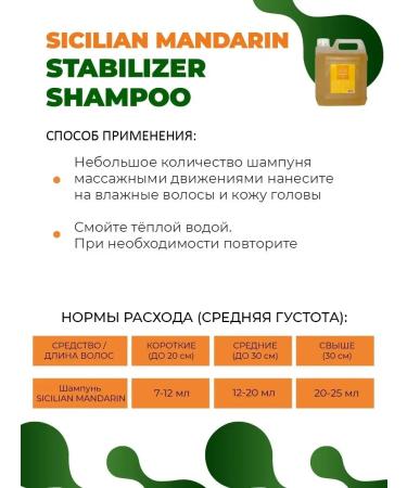 No brand Professional shampoo for stabilization PH MANDARIN 4.2L - Buy Online on GoSupps.com
