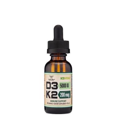 Double Wood Supplements Vitamin D3 K2 5000 liquid