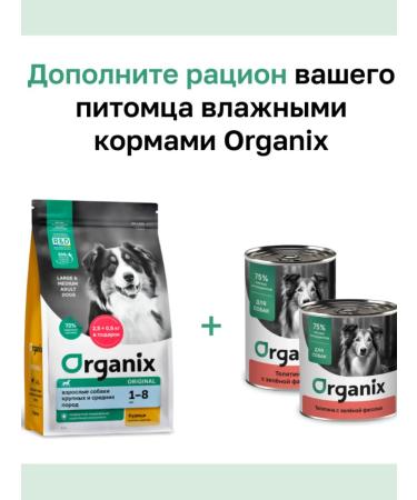 Organix Breeder for dogs with chicken fruits and vegetables 20 kg - Buy Online on GoSupps.com