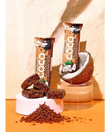 ChocolatbarTech Sugar chocolate bars Coco Batonchik 12pcs x 40g - Buy Online on GoSupps.com