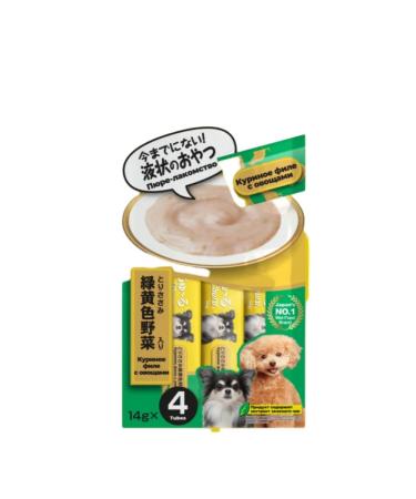 Inaba Chao Churu 14g*4 puree chicken fillet with vegetables d dogs