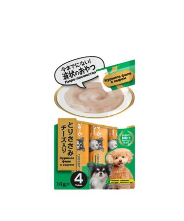 Inaba Chao Churu 14g*4 puree chicken fillet with cheese d dogs