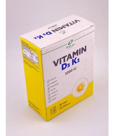 Gairbekstore Vitamin D3 K2 NewLine 1000 IU 20 ml - Buy Online on GoSupps.com