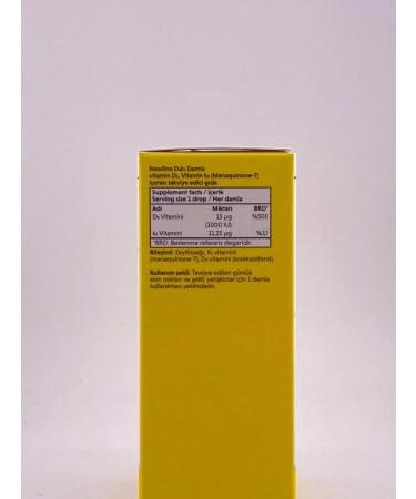 Gairbekstore Vitamin D3 K2 NewLine 1000 IU 20 ml - Buy Online on GoSupps.com