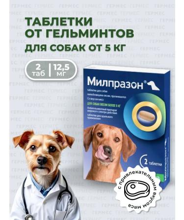 KRKA Milprazone for dogs of large rocks 2 tab