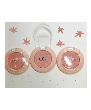 FARRES cosmetics Farers blush for face tone 02 pink marshmallow - Buy Online on GoSupps.com