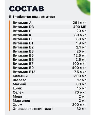 Nature's Bounty Multidei with extract of green tea leaves - Buy Online on GoSupps.com