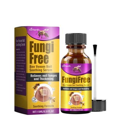 Bee poison eliminates the fungus of the care solution thickened nails