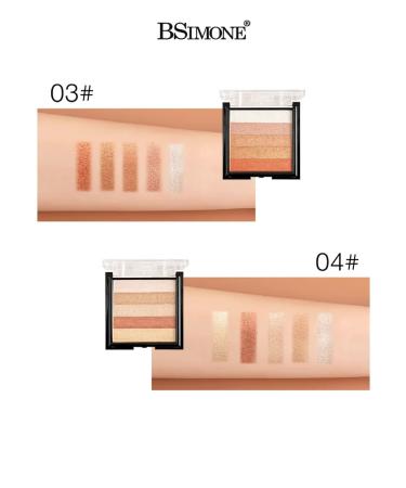 BSIMONE Highlaiter palette for decorative facial makeup #03 - Buy Online on GoSupps.com