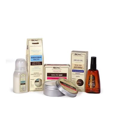 DNC Set of cosmetic oils: Argan Shea Coconut (55 ml 80 ml 60 ml) - Buy Online on GoSupps.com