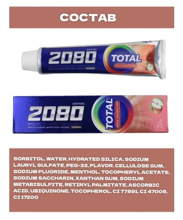 Toothpaste 2080 Dental Clinic 120 gr - 2 pcs - Buy Online on GoSupps.com