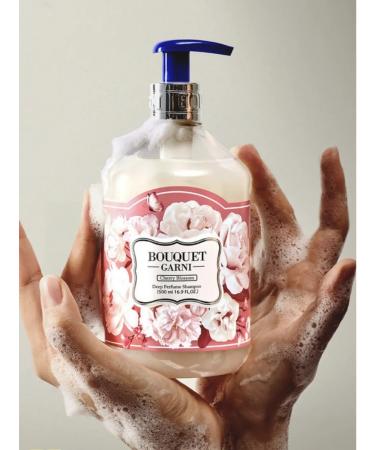 Bouquet Garni Perfumed shampoo with keratin "Blooming Cherry" 500ml - Buy Online on GoSupps.com