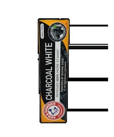 Arm & Hammer Charcoal White 125g 2 pcs toothpaste - Buy Online on GoSupps.com
