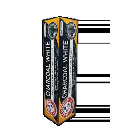 Arm & Hammer Charcoal White 125g 2 pcs toothpaste - Buy Online on GoSupps.com