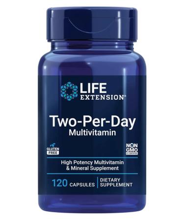 Life extension Vitamin-mineral complex Two-Per-Day 120 caps - Buy Online on GoSupps.com