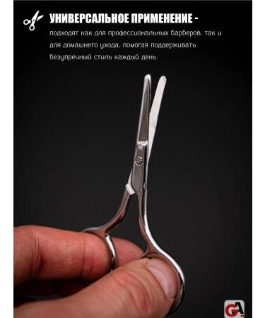 PAIE Scissors for a beard mustache and nose with a mirror - Buy Online on GoSupps.com
