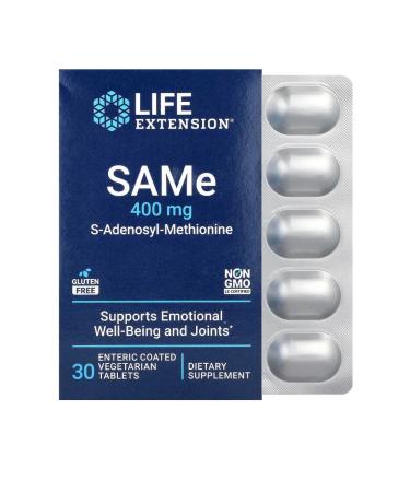 Life extension Same s-adenosylmetionine 400 mg 30 capsules