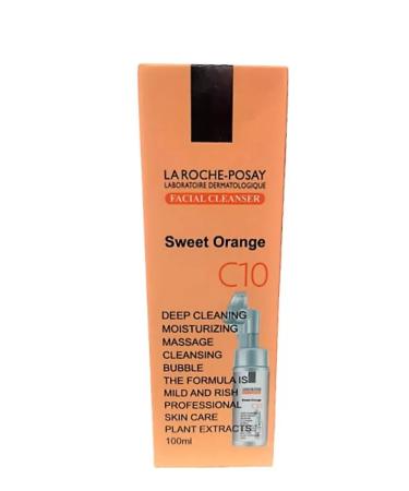 La RochePosay gel foam 100ml foam for washing the Facial Cleanser Sweet Oranqe C10