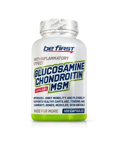 Be First Glucosamine + Chondroitin + MSM for Joint Health 120 Capsules