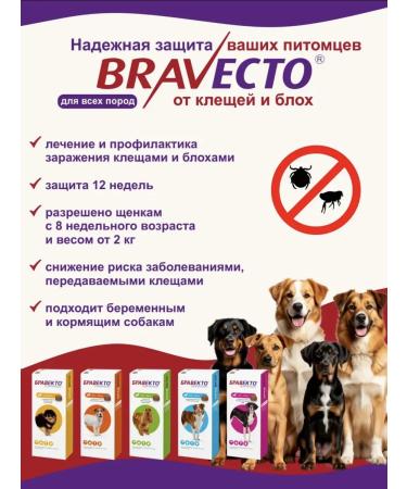 bravecto for dogs 20-40 kg - Buy Online on GoSupps.com
