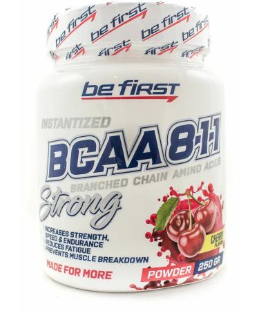 Be First Amino acid powder BCAA Instantized Cherry 250g - Buy Online on GoSupps.com