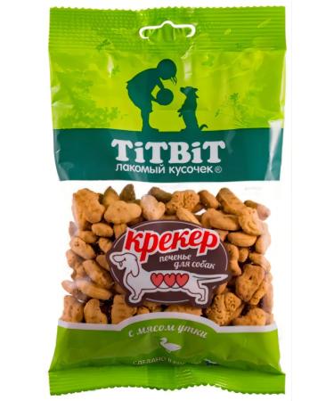 TiTBiT Cracker with duck meat 100g 1 pcs dog cookies