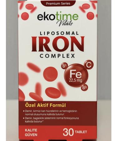 Eco time Iron bislycinate liposomal vitamins complex - Buy Online on GoSupps.com