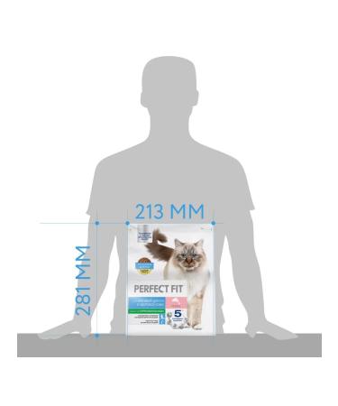 PERFECT FIT Adult cat food for skin and wool salmon 1.2 kg - Buy Online on GoSupps.com