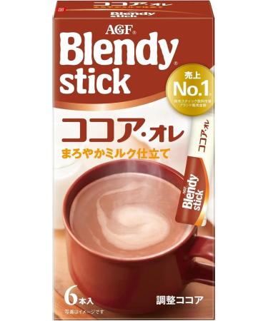 AGF Blendy Stick Cocoa with milk and sugar 6 servings in sticks