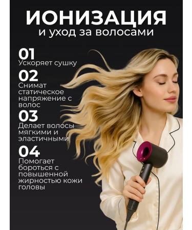 OM Hair hair dryer small with nozzles 5 in 1 - Buy Online on GoSupps.com