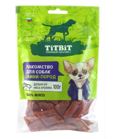 Titbit A treat for dogs mini-rocks slices from rabbit 100g