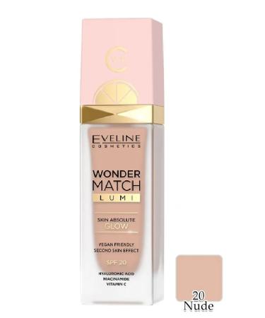 EVELINE Tonal Cream Wonder Match Lumi No. 20 Nude 30ml