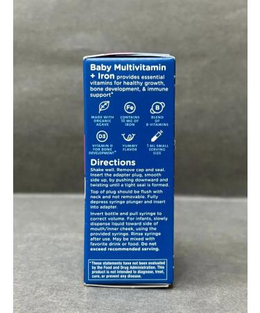 Baby Multivitamin+Iron Multivitamin+Children's iron 30ml - Buy Online on GoSupps.com