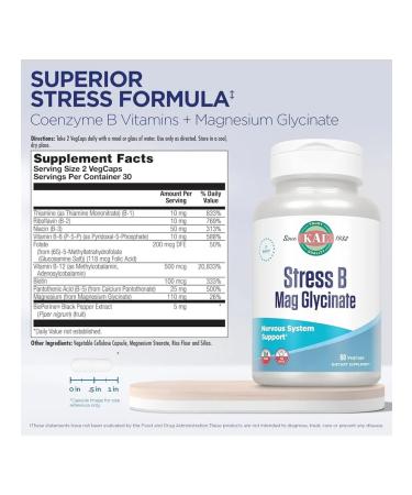 KAL Magnesium glycinate and B vitamins - Buy Online on GoSupps.com