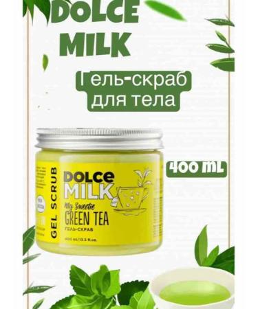 DOLCE MILK Gel body scrub with aroma of green tea 400 ml