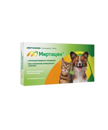 Apicenna Mirtatsen 1.88 mg for dogs of small breeds and cats 30 tablets
