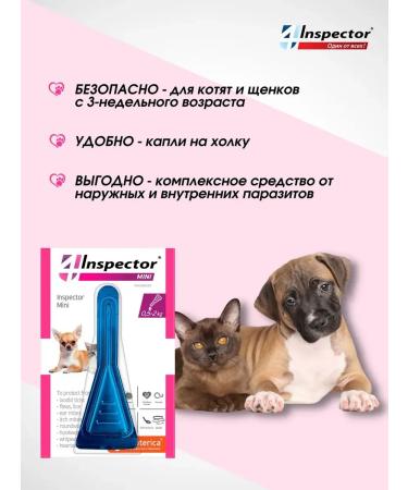 Neoterica Inspector of mini drops for cats and dogs (3 pipettes of 0.4 ml.) - Buy Online on GoSupps.com