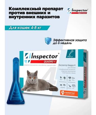 Neoterica Inspector Quadro to a drop for puppies 4-8 kg (1 pipette)