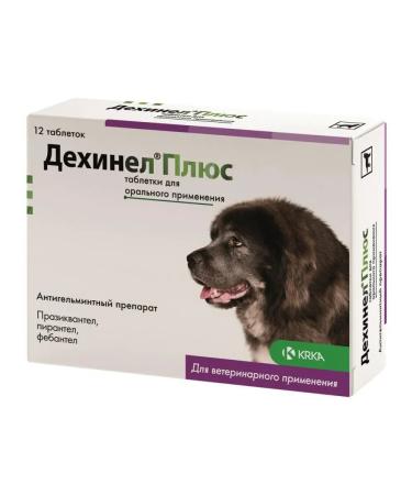 KRKA Dehinel plus tablets for large dogs 12 tablets